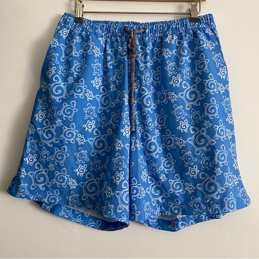 Turtleson turtle print men’s swim trunks medium